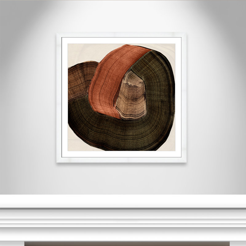 «Folded Earth II» par , 37.5'' W x 37.5'' H, Imprimé mat, Satin White
