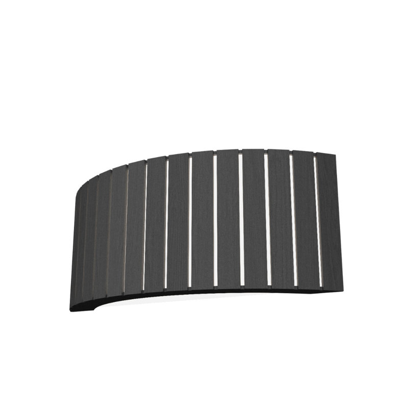 Ripada Manufactured Wood Flush Mounted Sconce, Organic Gray