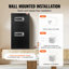 Double Door 5.5 cu.ft Safe Box with Key Lock Password Cabinet Black,organize cash