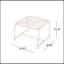 Table d'appoint de patio durable et résistante aux intempéries avec plateau en filet pour plus de commodité et de style-1842163330