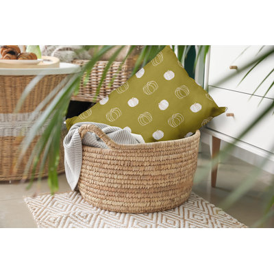 Pumpkin Pattern Accent Pillow
