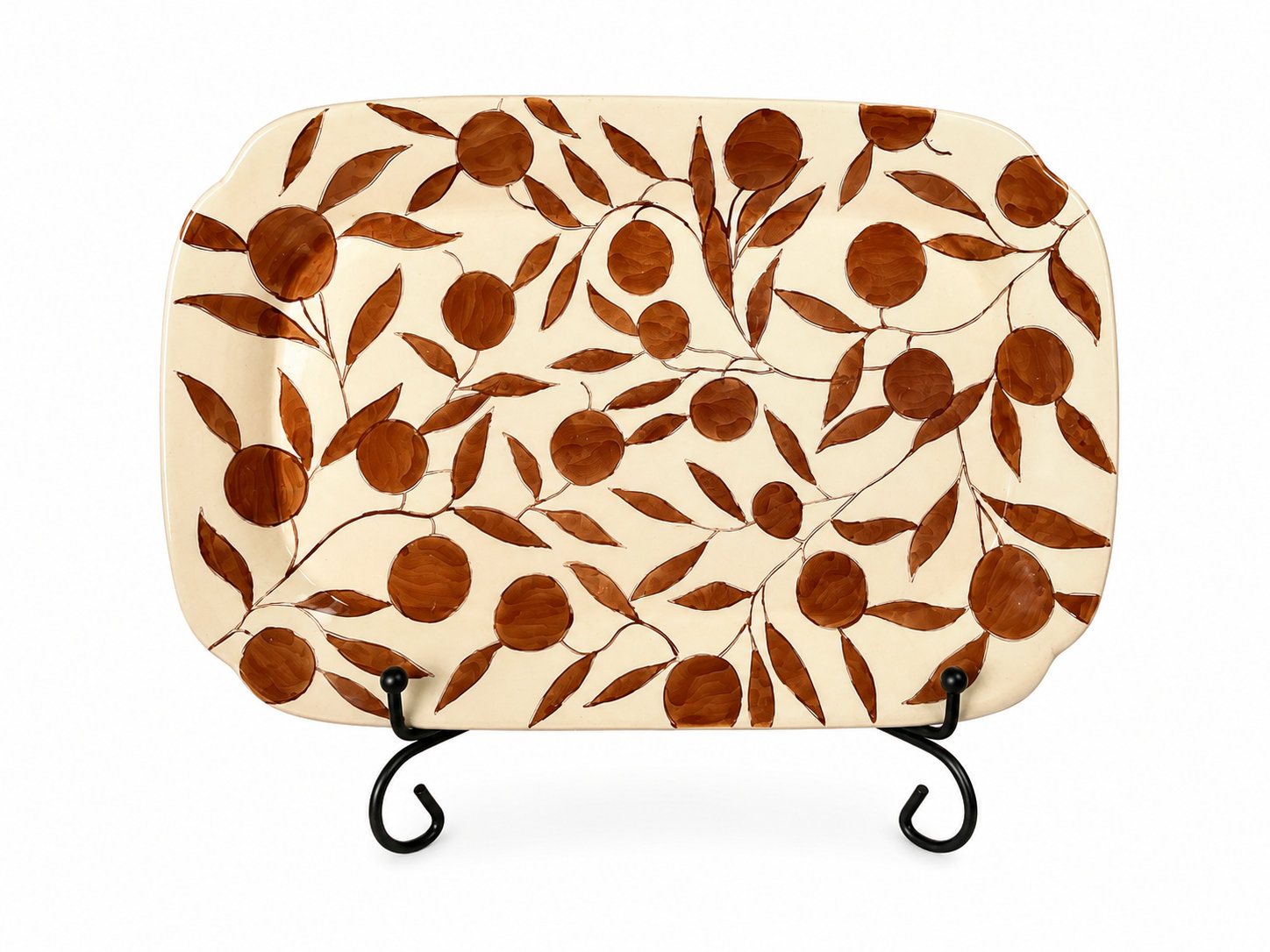 Olivia Golden Brown Plate, Golden Brown