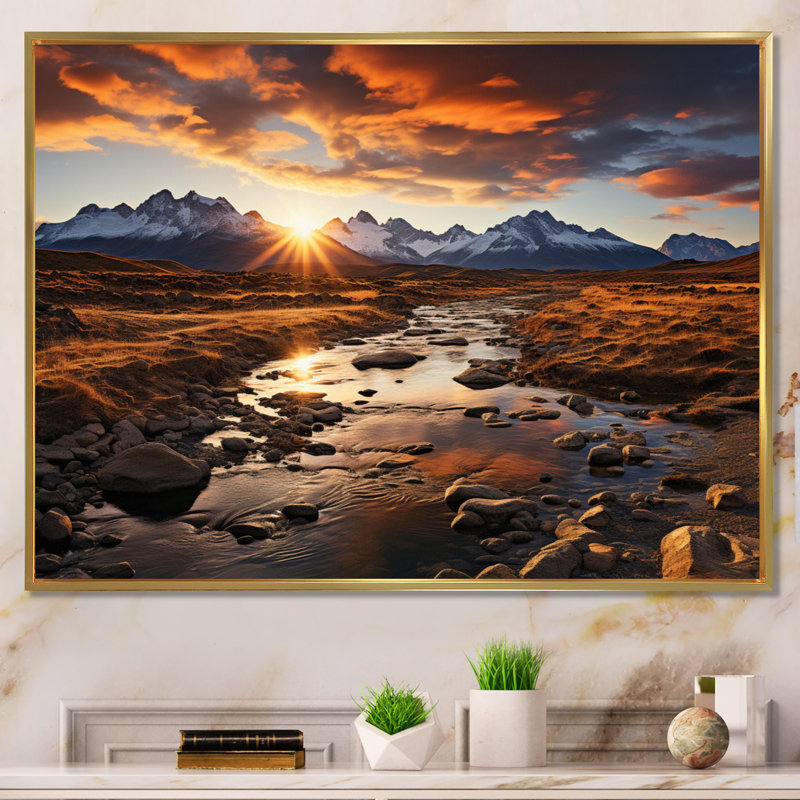 Wyoming Thunder Basin National Grassland I, reproduction d'art sur toile, H 34 po x l 44 po x P 1,5 po, Or