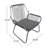 3Pc Outdoor Chat Set With Comfortable Cushions