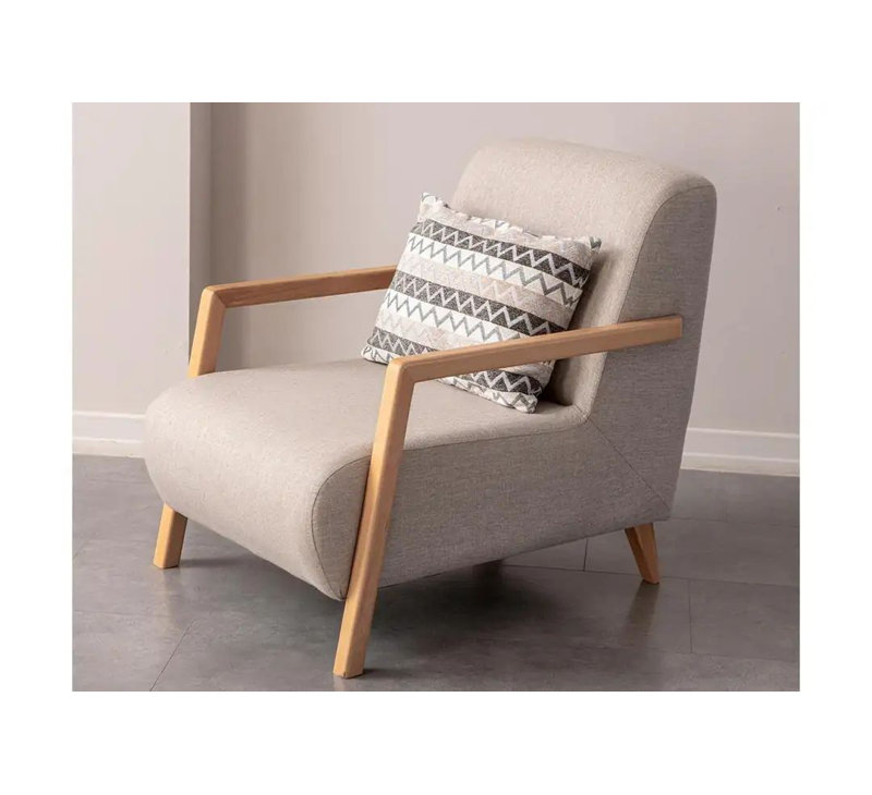 Fauteuil à oreilles, Crème