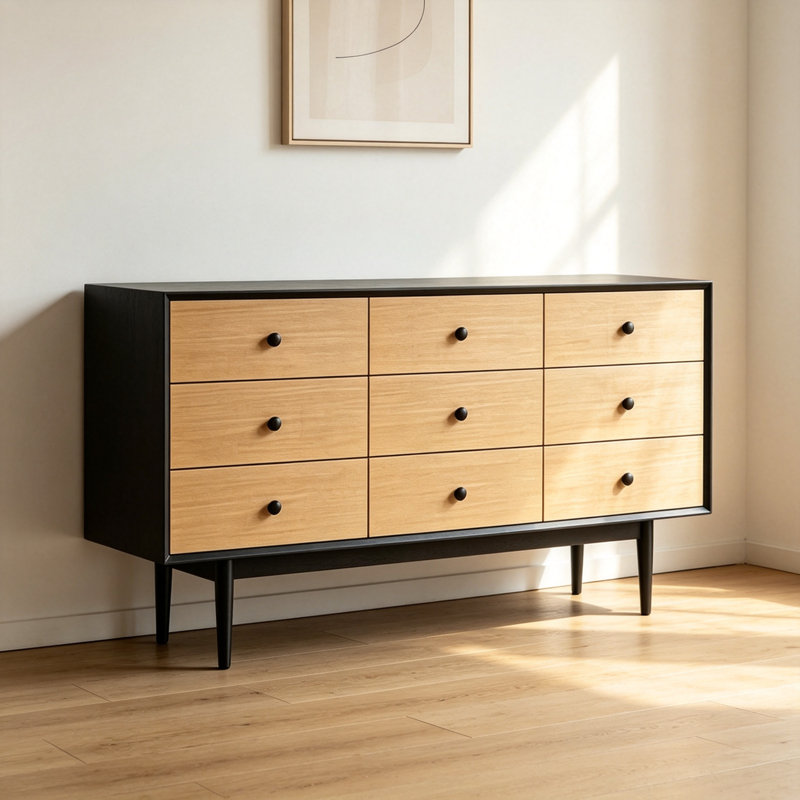 Buffet multi-tiroirs grande capacité, H 31,89 po x l 70,87 po x P 15,75 po