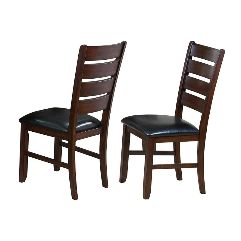 Ensemble de 2 chaises de salle à manger contemporaines en simili cuir
