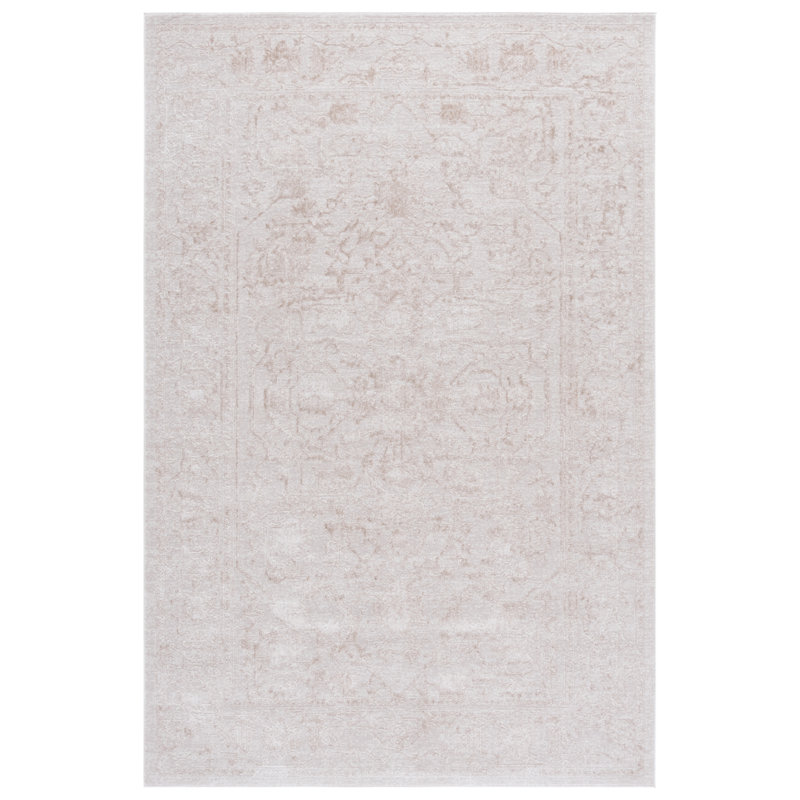 Calidia Oriental Cream/Ivory Area Rug, Rectangle 2'3" x 3'