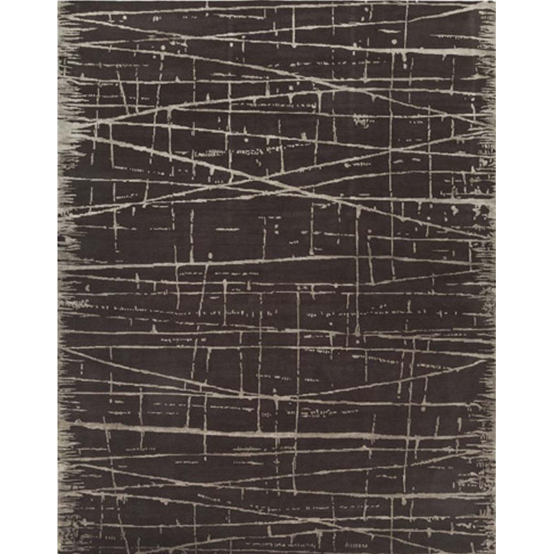 Contemporary Hand Knotted Wool Oriental Area Rug
