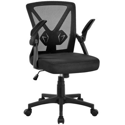 Valmar Ergonomic Task Chair with Adjustable Lumbar Support,90° Flip-up Armrests