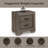 Lyndon Weathered Grain Finish Nightstand With 2 Spacious Drawers And Durable MDF Construction, Perfect For Modern And Traditional Bedrooms.
