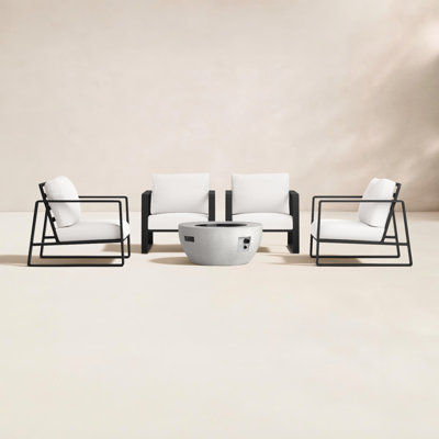 Leanna 4-Person Complete Patio Set