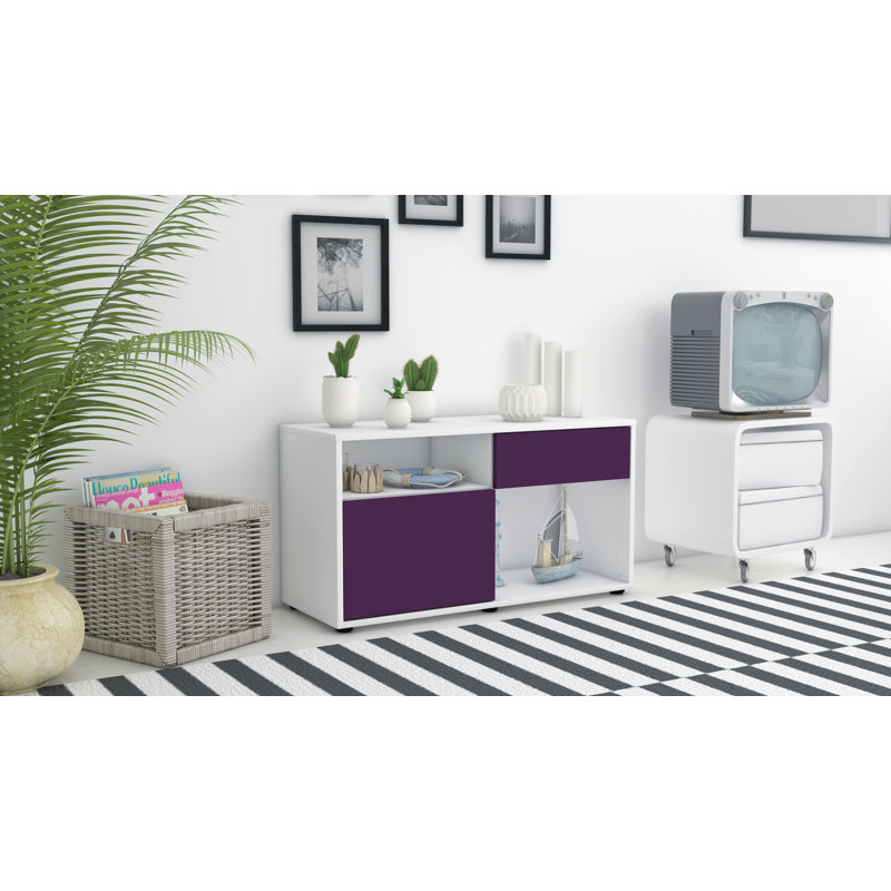 Elmer 1 - Drawer Chest of Drawers, White/Purple