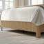 Structure de très grand lit avec tête de lit, lit plateforme cannelé de style Mid-Century, base de lit en bois Boho sans sommier-1381512854-1381512849