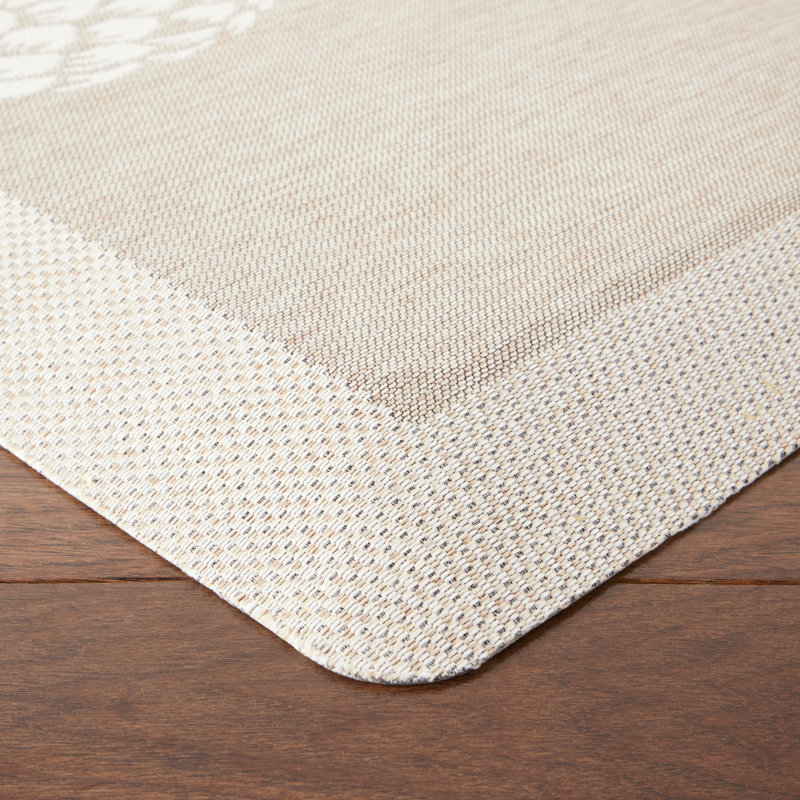 Tapis de cuisine Martha Anoha, Rectangle 19,6 po x 39 po, Beige