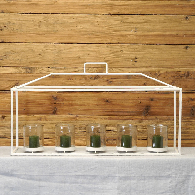 Lanterne en métal/verre