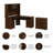 Shelonda 3 Piece Computer Desk Office Set-1870214480