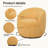 Gwenlyn 360 Swivel Teddy Sherpa Barrel Chair-106839951