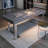 70.87"Gray Rectangular Sintered Stone Writing Desk,3-drawer-346209271