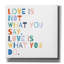 «Rainbow Words 1» par Moira Hershey, art mural sur toile-44168439