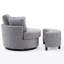 Swivel Armchair with Footstool-262025178