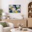 Œuvre botanique abstraite, photos de salon moderne et coloré, impression sur toile encadrée-126662289-126662297
