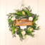 Faux Lighted Rose 45cm Wreath