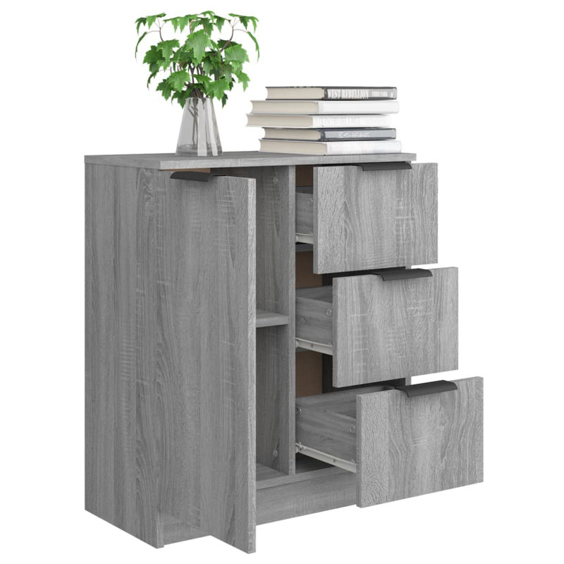 17 Stories Sideboard Engineered Wood, Grey 1