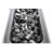 Rectangular Fire Pit with Smoked Glass and Metal Frame
