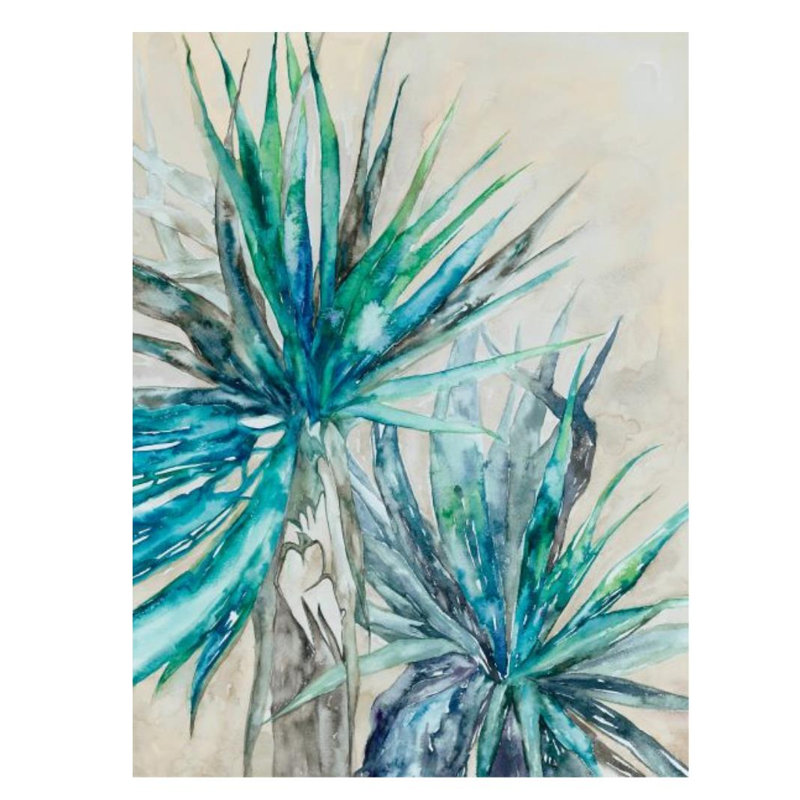 Last Summer II Painting by Sara Brown, Glass Coat, 32" H x 24" W x 1.5" D