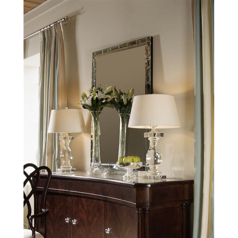 New Traditional Metro Luxe Flat Glass Beveled Wall Mirror