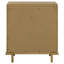Table de chevet 3 tiroirs sable avec ports USB