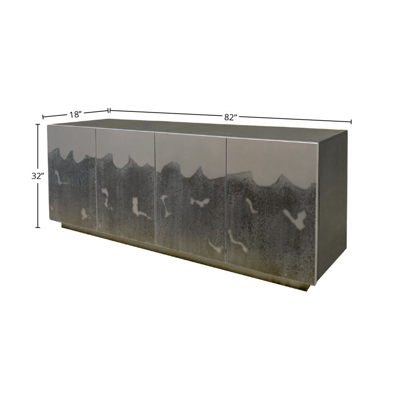 82" Wide Ironvale Etched Sideboard