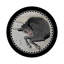 Zodiac Taurus Black Vegan Leather Round Coasters-854090232