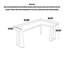 Bureau en bois massif noir L-1155551452