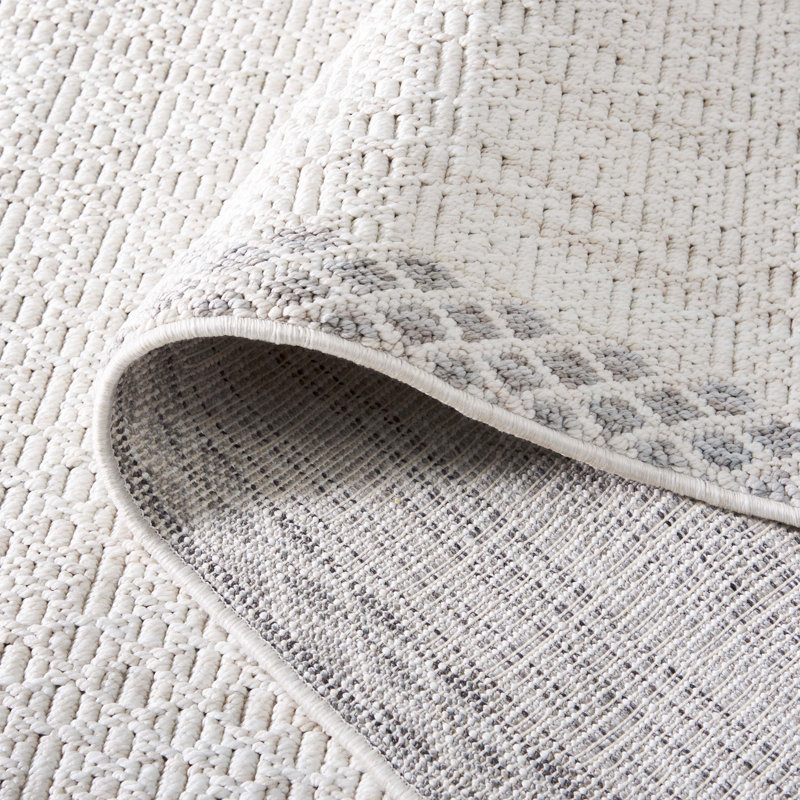 Tapis ivoire / gris MSR1904 Serenity, Rectangle 5 pi 3 po x 7 pi 6 po