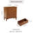 Farmhouse 3-Drawer Chest Of Drawer Nightstand