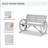 Bench, Wheel Bench, Rustic Outdoor Patio Bench, 2-Person Slatted Seat Bench With Backrest-793313344