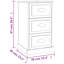 Curci 39cm W Manufactured Wood Bedside Table-2008444582