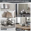 Ensemble de 3 vases décoratifs en céramique miroir Ansen-44651144