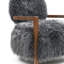 Fauteuil d'appoint rembourré à poils longs Tilton Soft-1952307518
