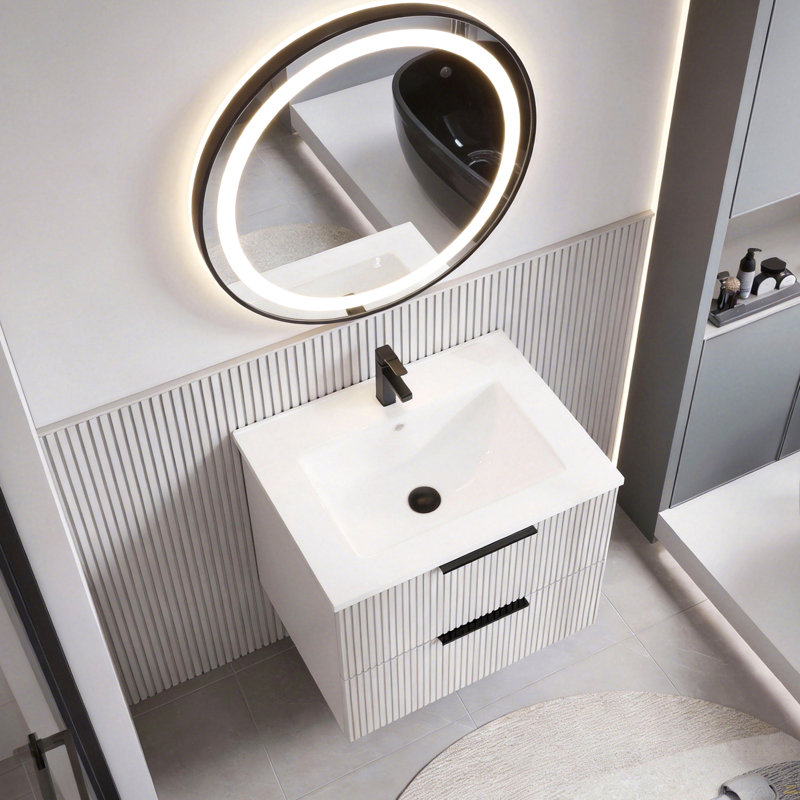Meuble-lavabo 24 po avec lavabo en céramique