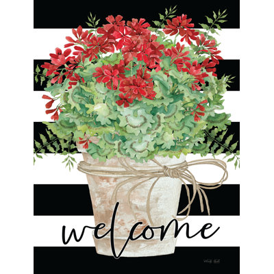 " Welcome Spring Geraniums "