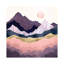 Mauve Mist - Print on Canvas-928378611-928378608