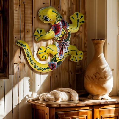 Salamandre Puebla Talavera en jaune 