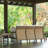 Savannah Aluminum Sofa - Oak/Raffia