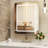 Recessed & Surface LED Lighted Bathroom Medicine Cabinet with mirror,Tempered Glass, 3-Color, Soft Close, Memory Function-214372572-205295798