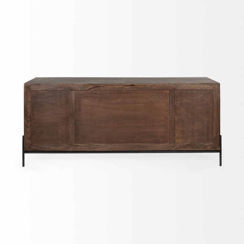 Nelda 71.5'' W Solid Wood Sideboard