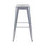 Tabouret à hauteur de comptoir 30 po, ensemble de 4 tabourets de bar en métal sans dossier, non empilable, amovible et facile à assembler, permettant d'économiser de l'espace pour un îlot de cuisine / bar / café / salle à manger (argent)-132287070-132287076