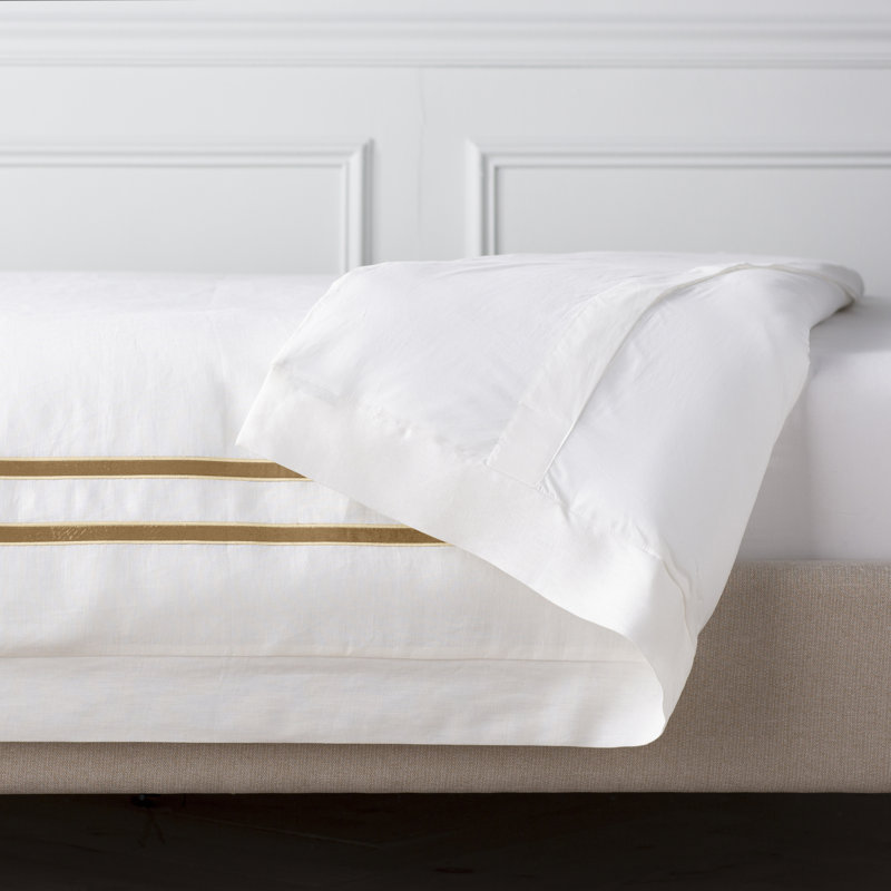 Soho Velvet Duvet Cover, King Duvet Cover, Straw